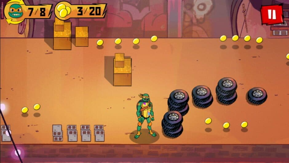 Скриншот 1 из Rise of the Teenage Mutant Ninja Turtles: Bumper Bros