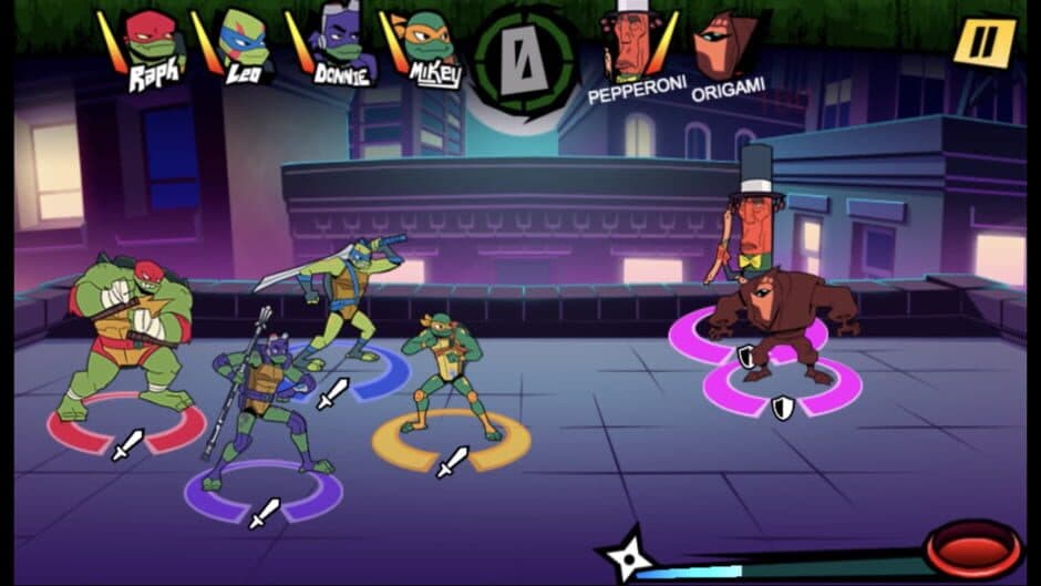 Скриншот 1 из Rise of the Teenage Mutant Ninja Turtles: City Showdown