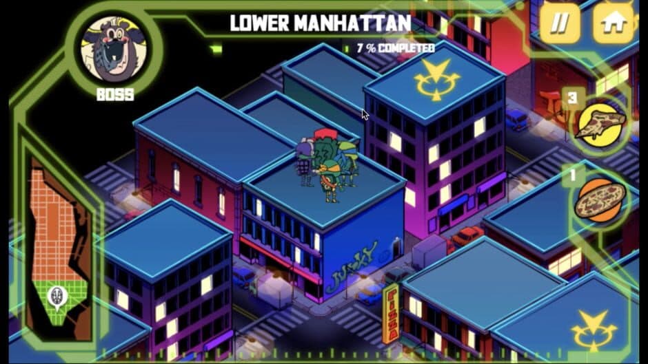 Скриншот 4 из Rise of the Teenage Mutant Ninja Turtles: City Showdown