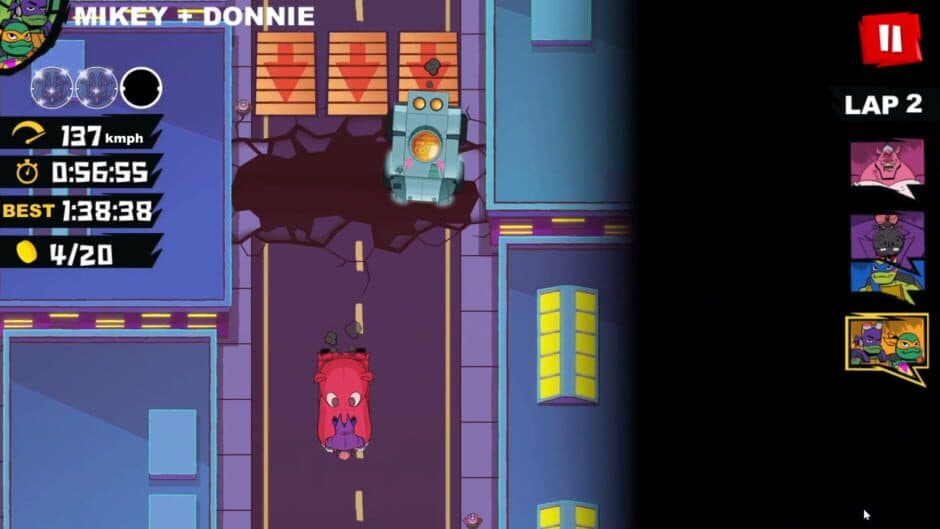 Скриншот 2 из Rise of the Teenage Mutant Ninja Turtles: Road Riot