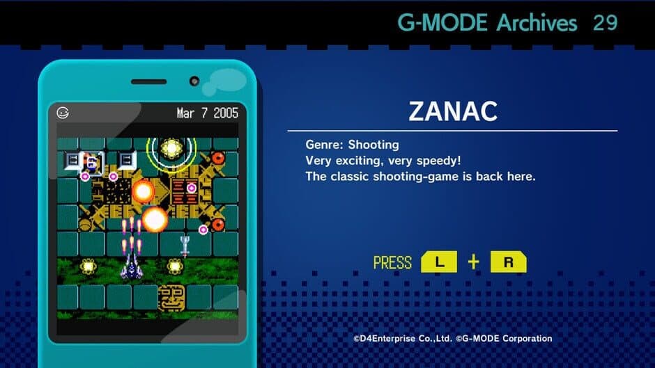 Скриншот 4 из G-Mode Archives 29: Zanac