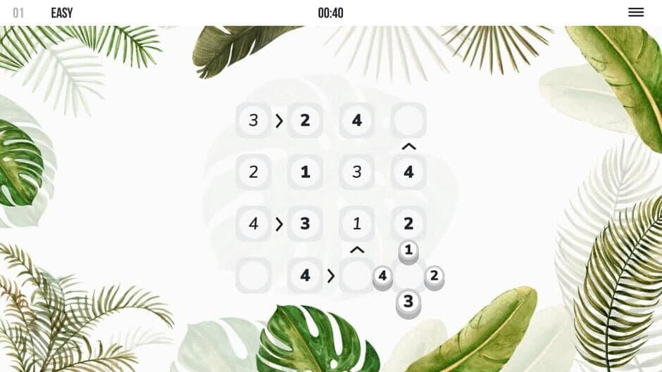 Скриншот 1 из Futoshiki Math