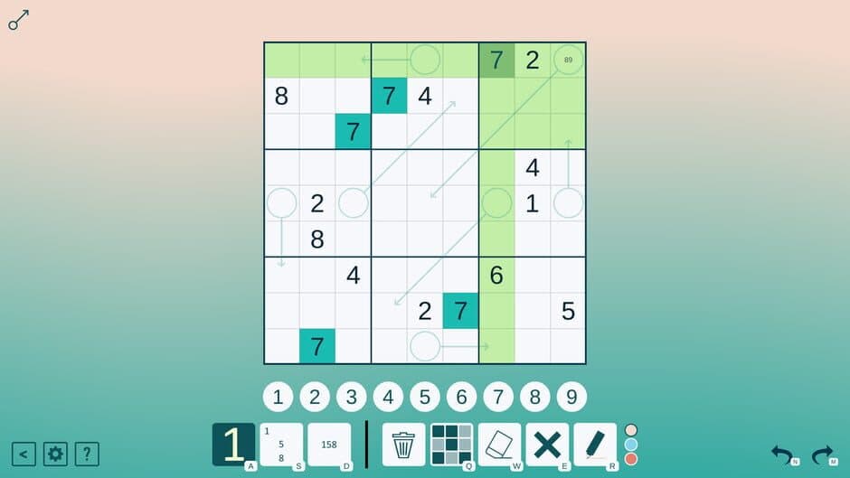 Скриншот 5 из Arrow Sudoku