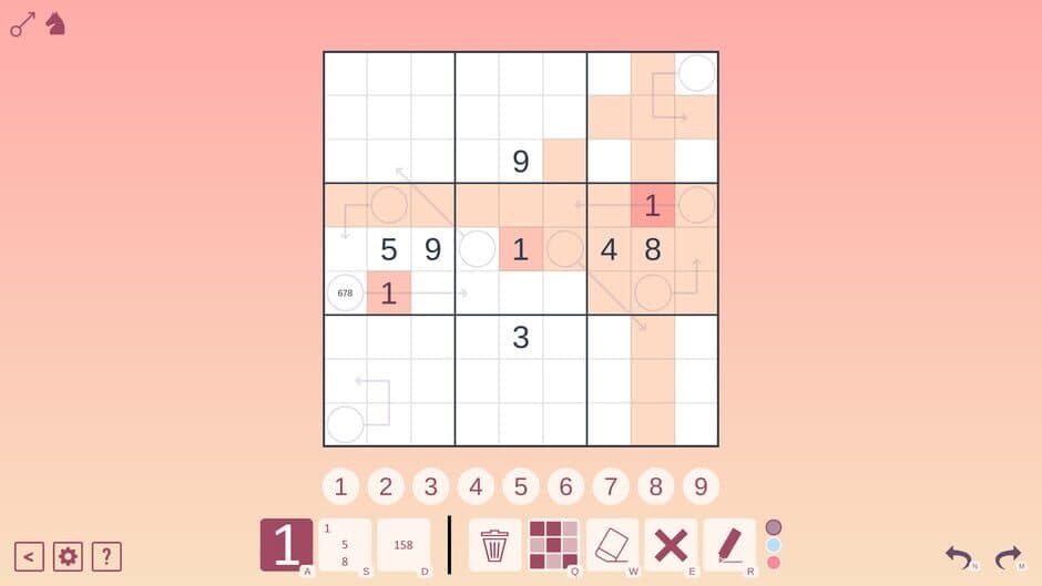 Скриншот 2 из Arrow Sudoku