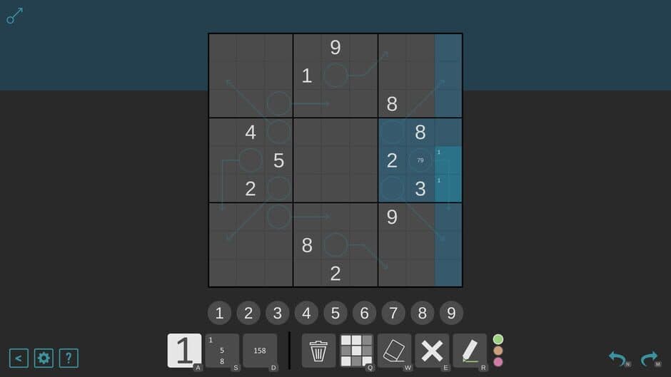 Скриншот 3 из Arrow Sudoku