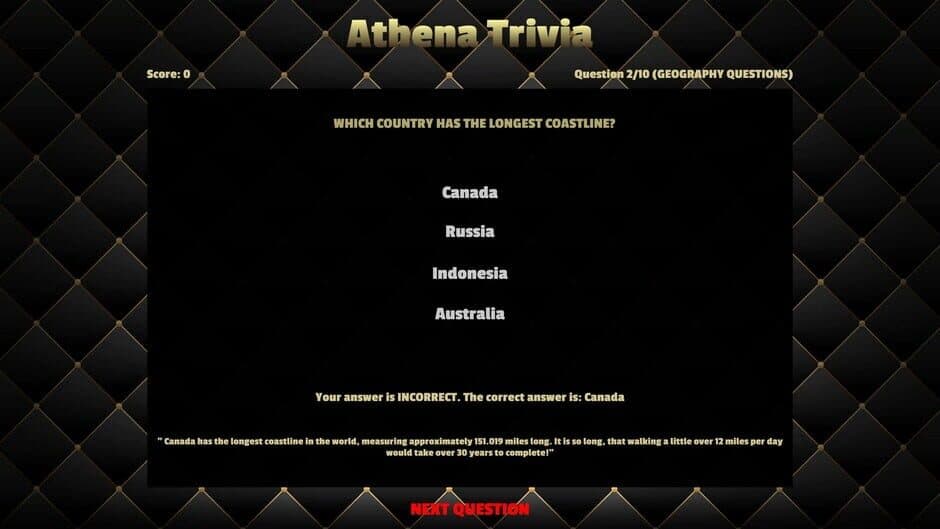Скриншот 1 из Athena Trivia