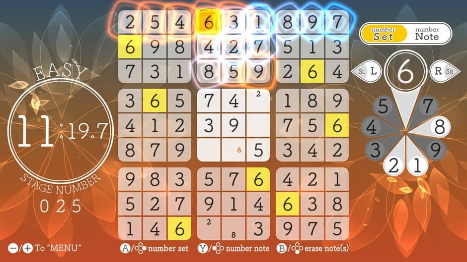 Скриншот 1 из Sudoku Relax 3 Autumn Leaves