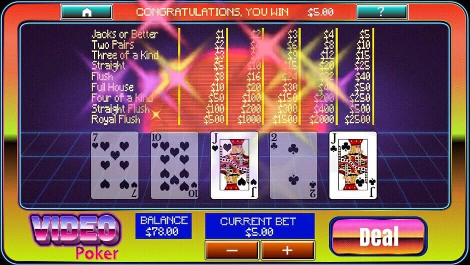Скриншот 3 из Video Poker at Aces Casino