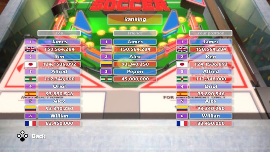 Скриншот 1 из World Soccer Pinball