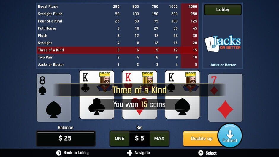 Скриншот 5 из Jacks or Better: Video Poker