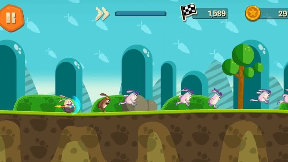 Скриншот 1 из Rocket Rabbit - Coin Race