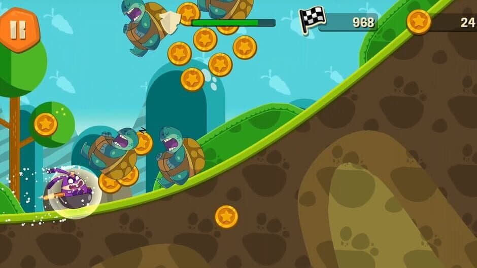 Скриншот 2 из Rocket Rabbit - Coin Race