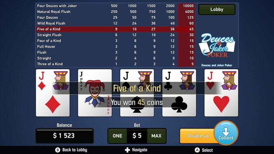 Скриншот 2 из Video Poker Collection