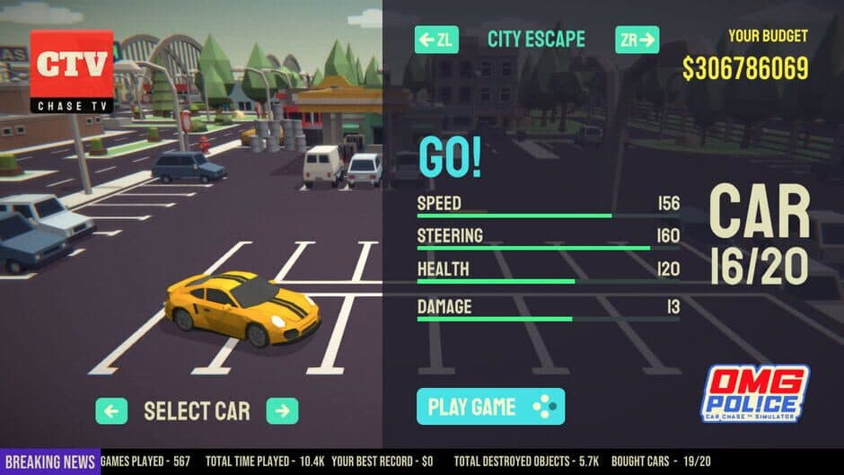 Скриншот 3 из OMG Police: Car Chase TV Simulator
