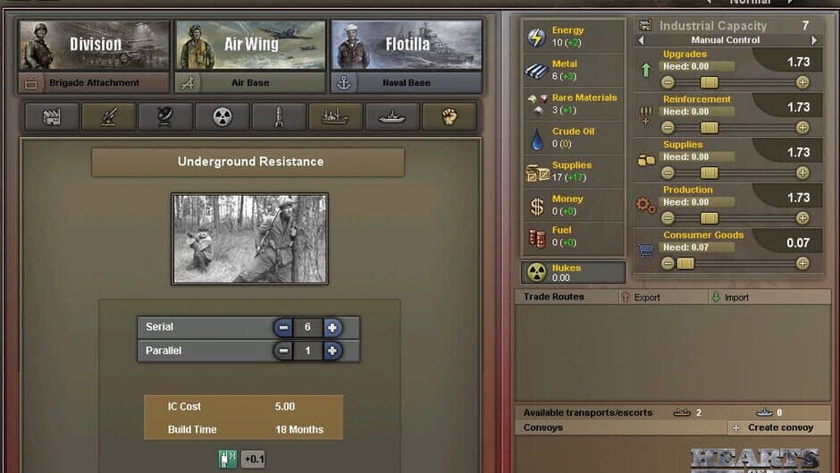 Скриншот 10 из Hearts of Iron III: For the Motherland