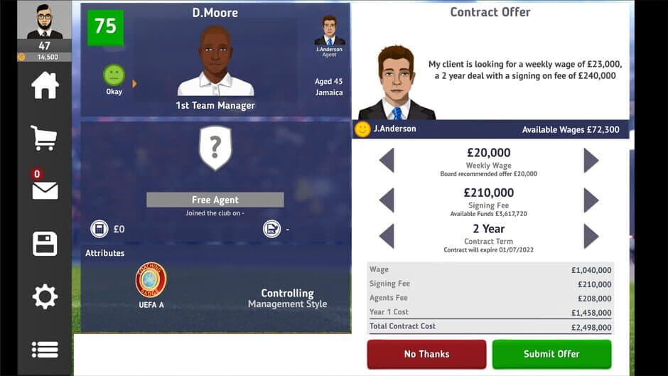 Скриншот 12 из Club Soccer Director 2021