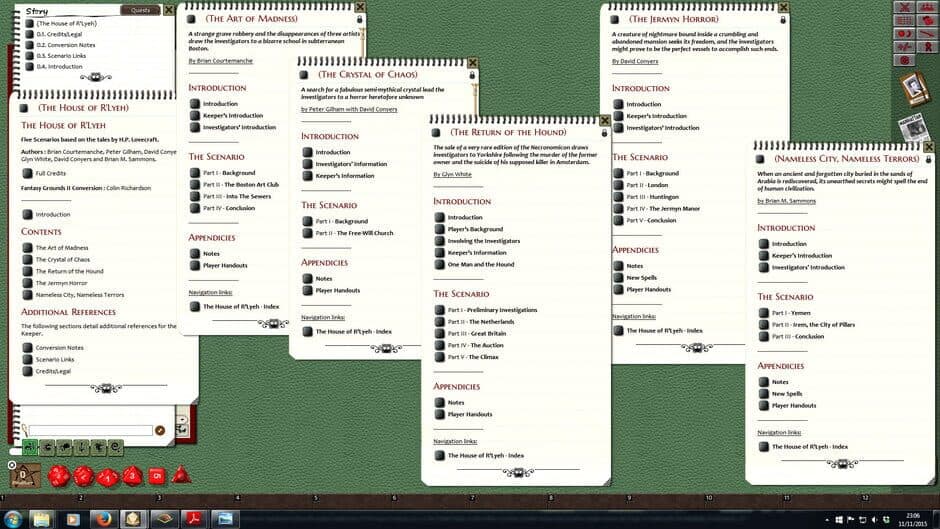 Скриншот 2 из Fantasy Grounds: Call of Cthulhu - The House of R'lyeh