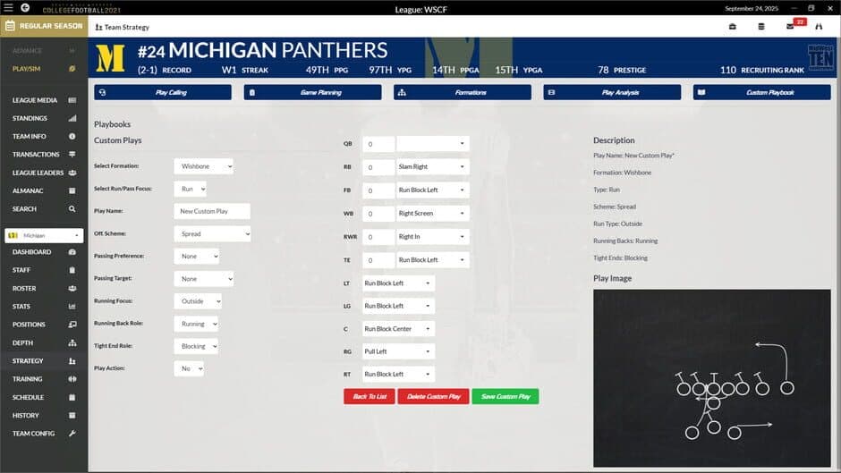Скриншот 4 из Draft Day Sports: College Football 2021