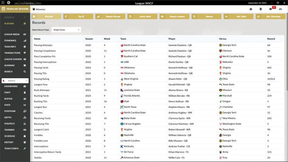 Скриншот 8 из Draft Day Sports: College Football 2021
