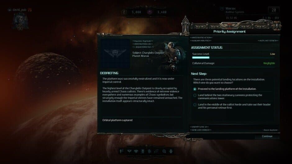 Скриншот 1 из Warhammer 40,000: Inquisitor - Martyr: Charybdis Outpost