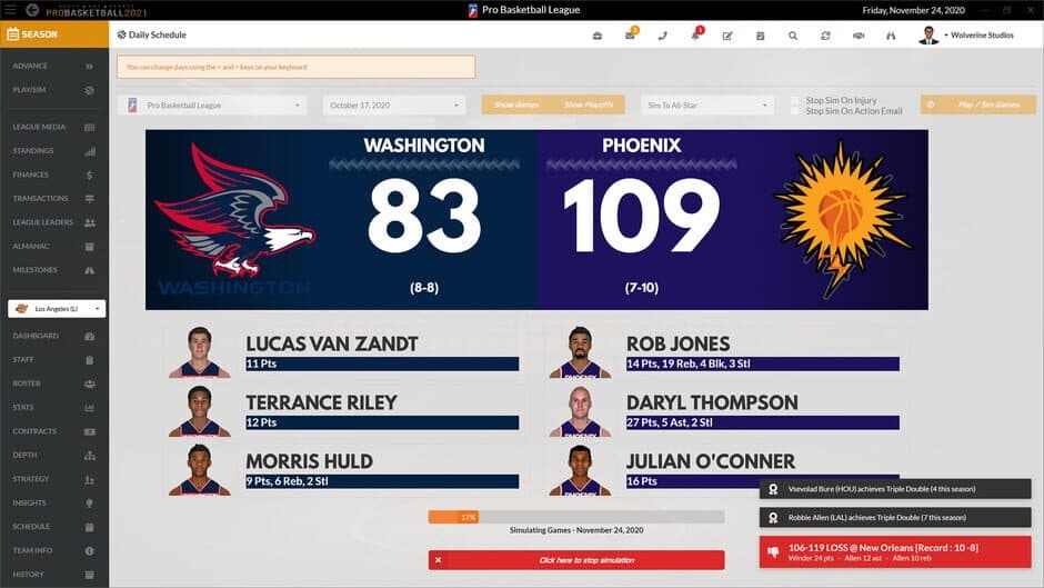Скриншот 11 из Draft Day Sports: Pro Basketball 2021
