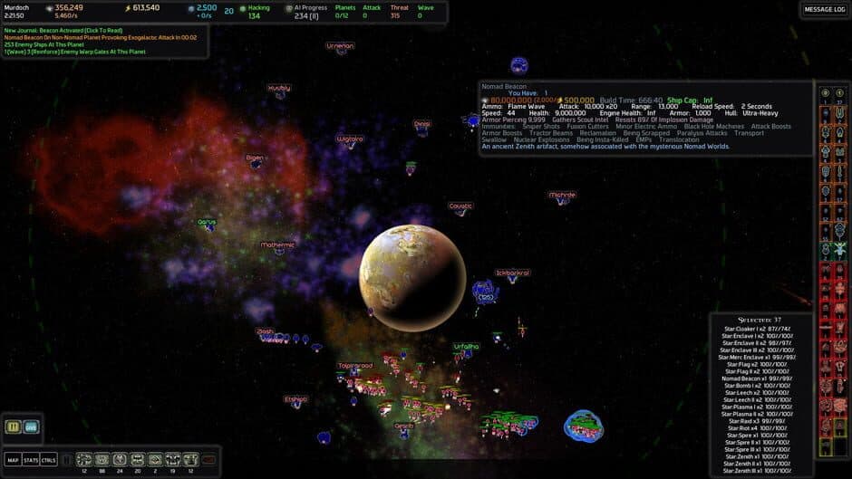 Скриншот 8 из AI War: Destroyer of Worlds