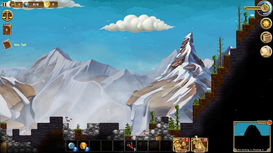 Скриншот 2 из Craft the World: Lonely Mountain