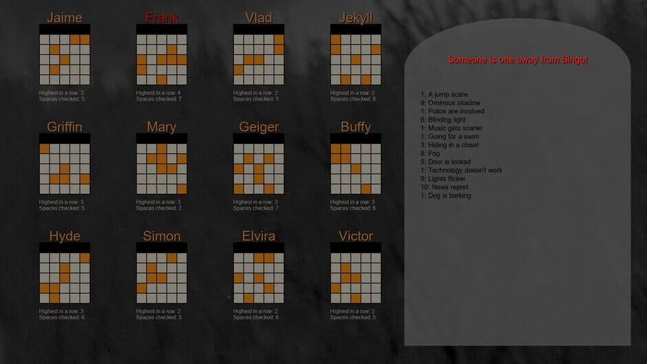 Скриншот 3 из Horror Movie Bingo