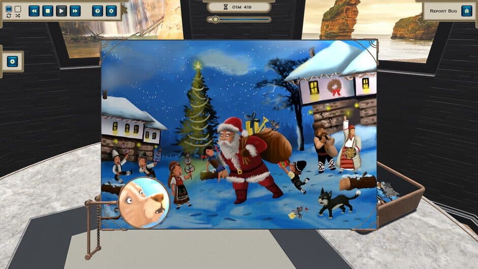 Скриншот 1 из Masters of Puzzle: Christmas Edition - A Visitor in the Village Square
