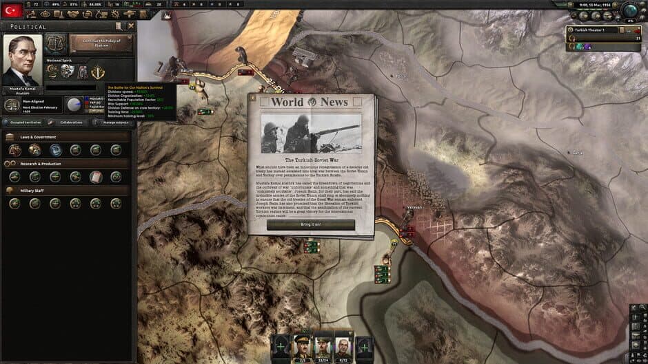 Скриншот 6 из Hearts of Iron IV: Battle for the Bosporus
