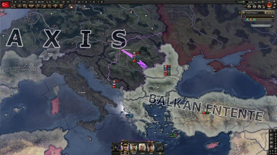 Скриншот 7 из Hearts of Iron IV: Battle for the Bosporus