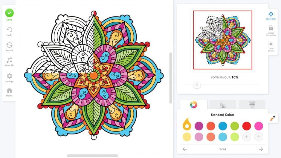 Скриншот 4 из Coloring Book for Adults
