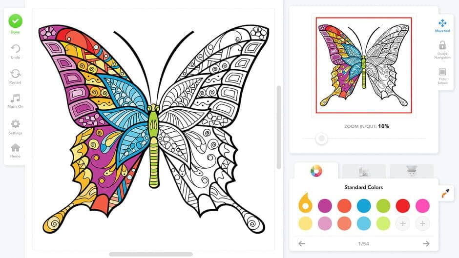 Скриншот 5 из Coloring Book for Adults