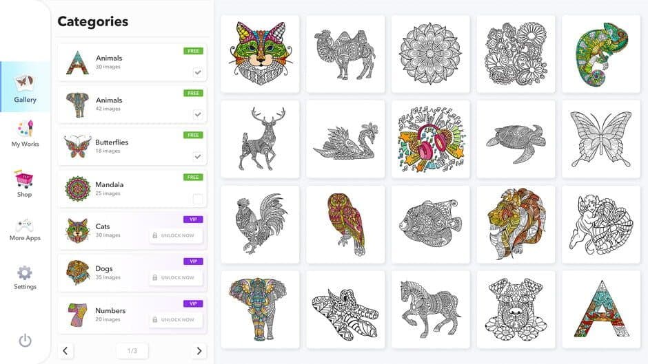 Скриншот 2 из Coloring Book for Adults