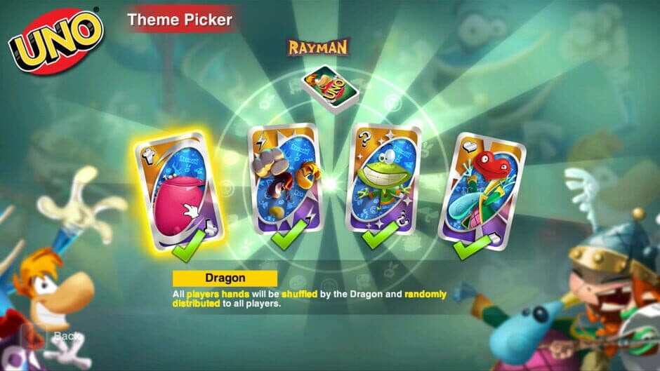 Скриншот 2 из Uno: Rayman Theme DLC
