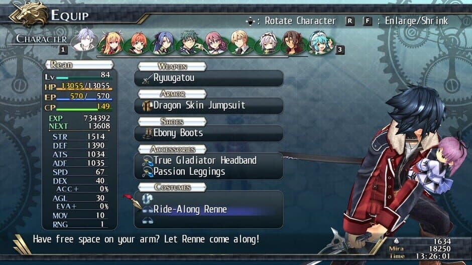 Скриншот 2 из The Legend of Heroes: Trails of Cold Steel II - All Ride-Alongs
