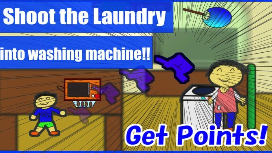 Скриншот 2 из Crazy! Laundry Game: Don't Hit Mom With Dangerous