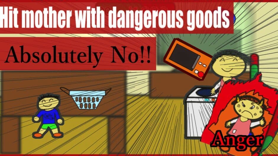 Скриншот 3 из Crazy! Laundry Game: Don't Hit Mom With Dangerous