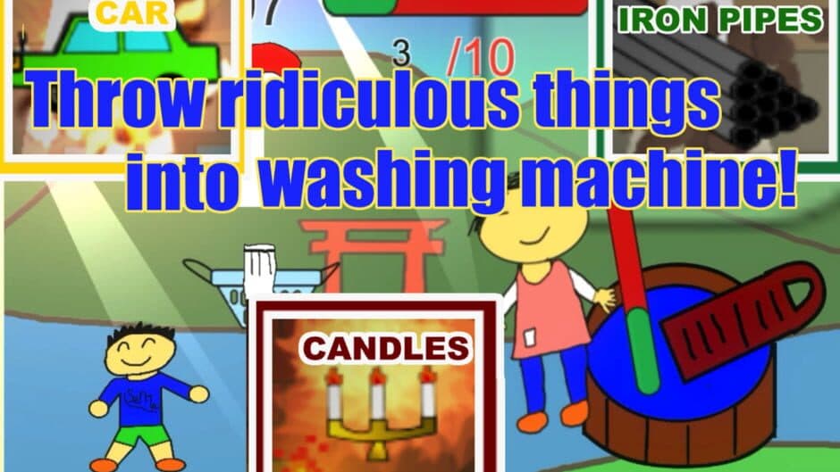 Скриншот 1 из Crazy! Laundry Game: Don't Hit Mom With Dangerous