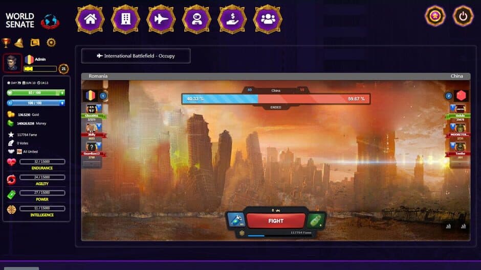 Скриншот 4 из World Senate Game - Free Online Multiplayer Game