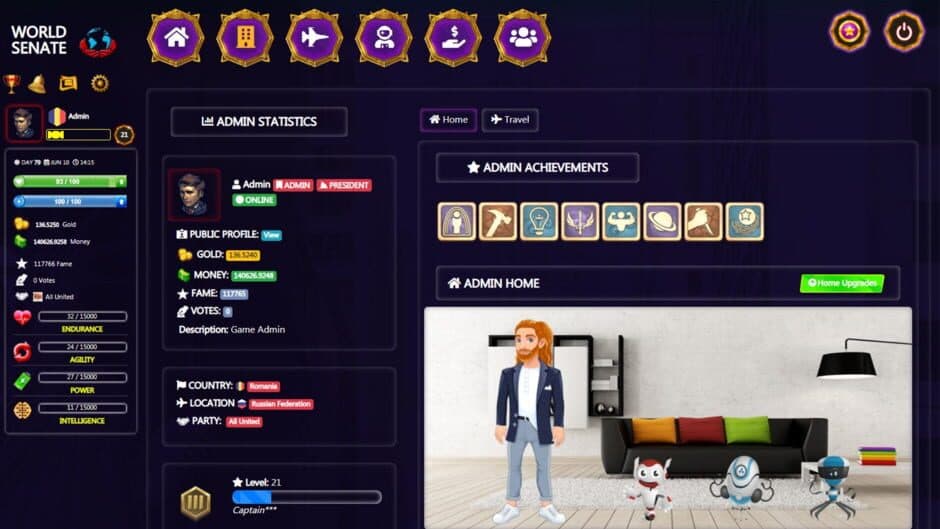Скриншот 5 из World Senate Game - Free Online Multiplayer Game
