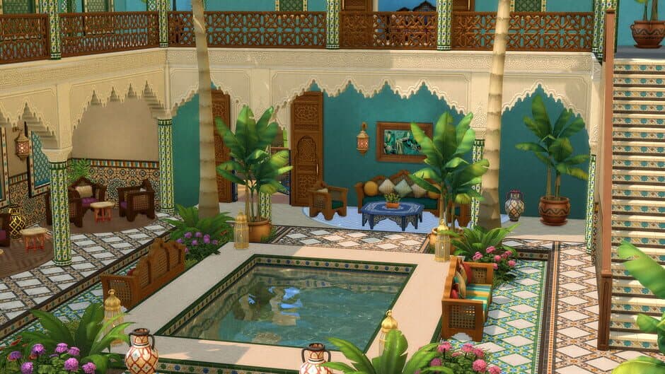 Скриншот 2 из The Sims 4: Courtyard Oasis Kit