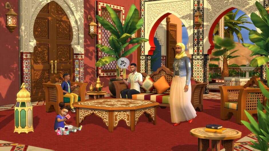 Скриншот 1 из The Sims 4: Courtyard Oasis Kit