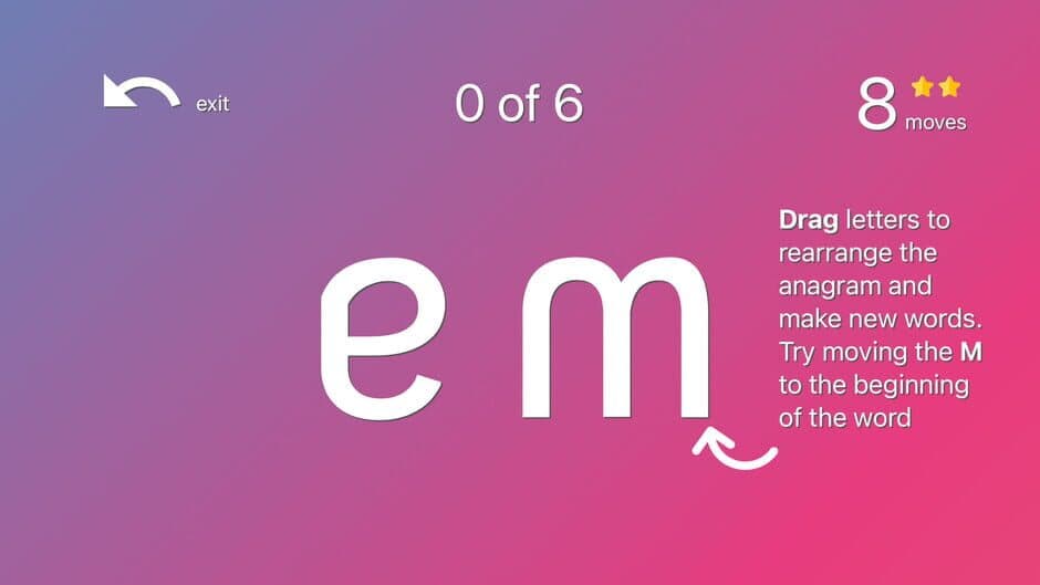Скриншот 1 из Anagraphs: An Anagram Game With a Twist
