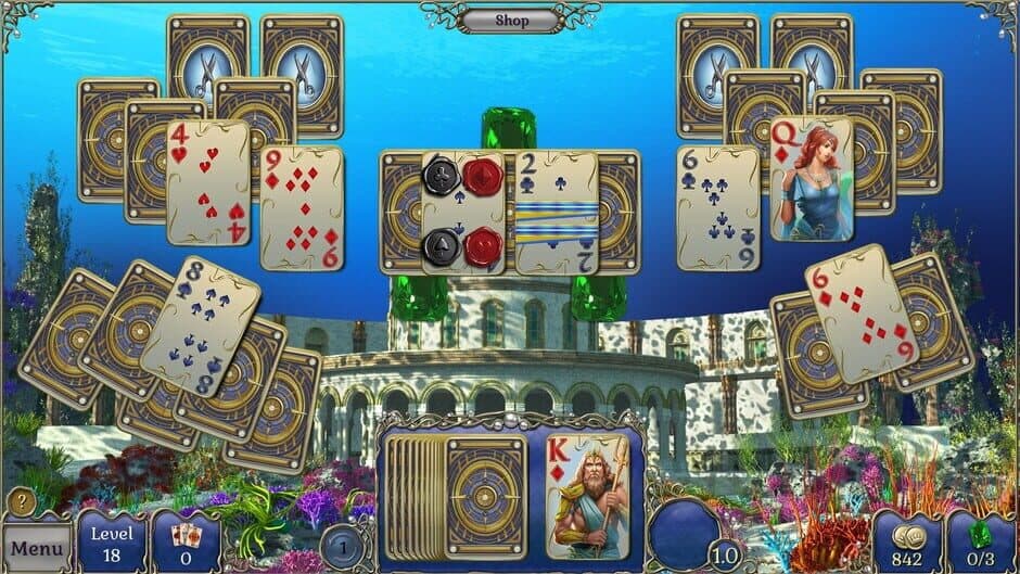 Скриншот 1 из Jewel Match Atlantis Solitaire 2: Collector's Edition