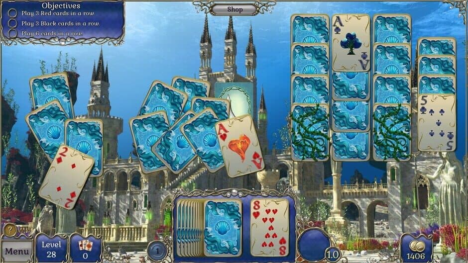Скриншот 4 из Jewel Match Atlantis Solitaire 2: Collector's Edition