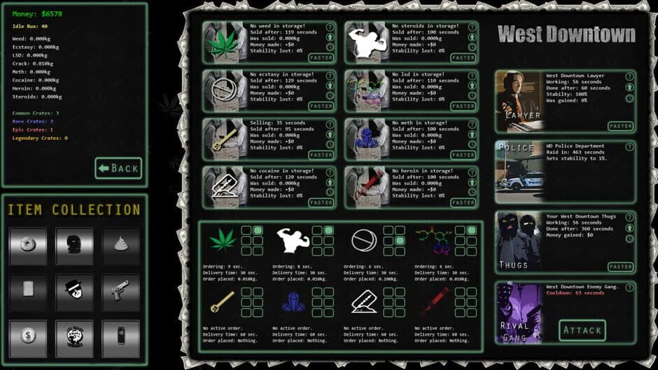 Скриншот 2 из Drugs and Crime Idle