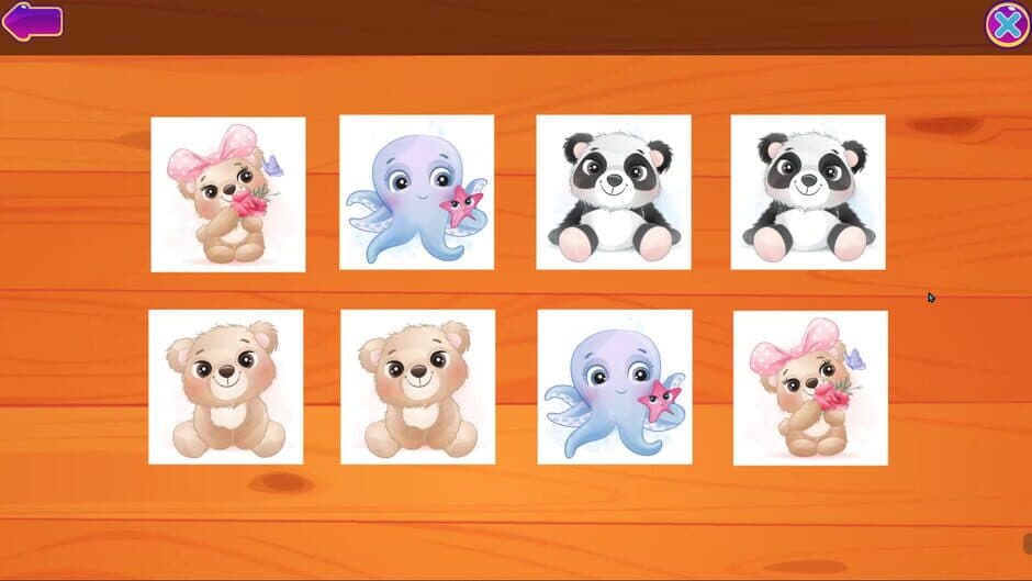 Скриншот 3 из Cute Animals Memory Card Game