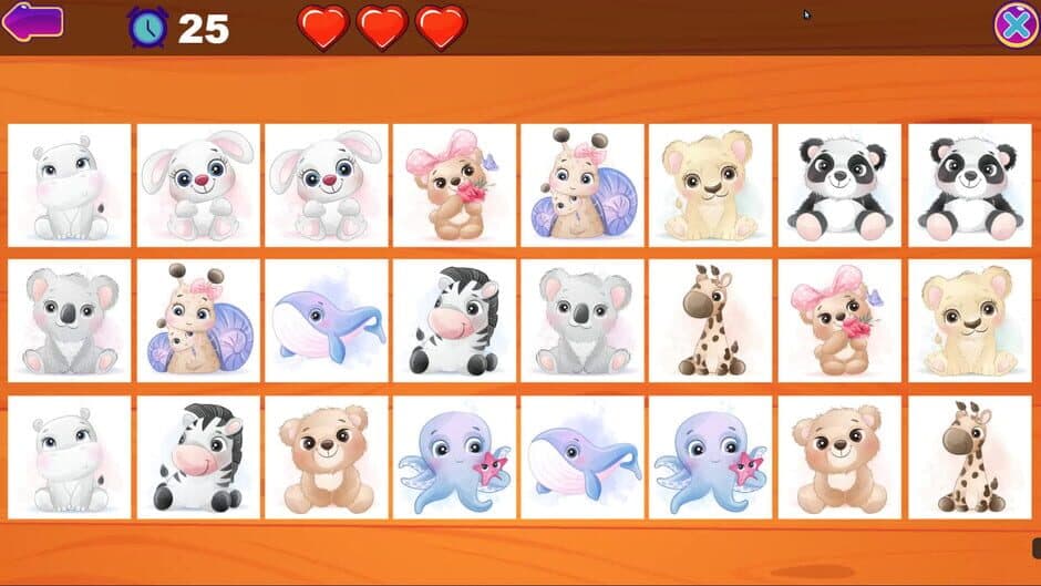 Скриншот 5 из Cute Animals Memory Card Game