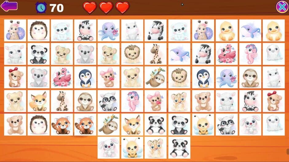 Скриншот 6 из Cute Animals Memory Card Game